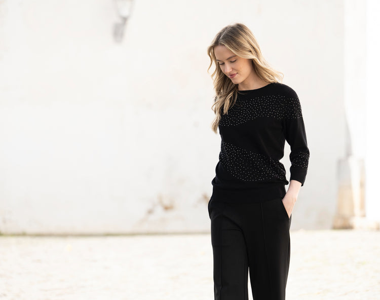 Marble Sweater 8052 101 Black