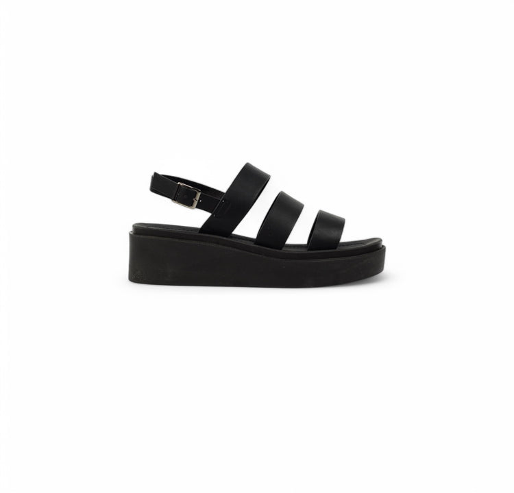 Lunar Lipstick Black Sandal