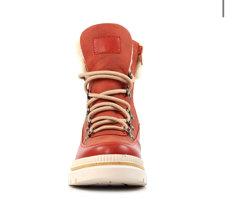Evelyn Orange Waterproof Boot