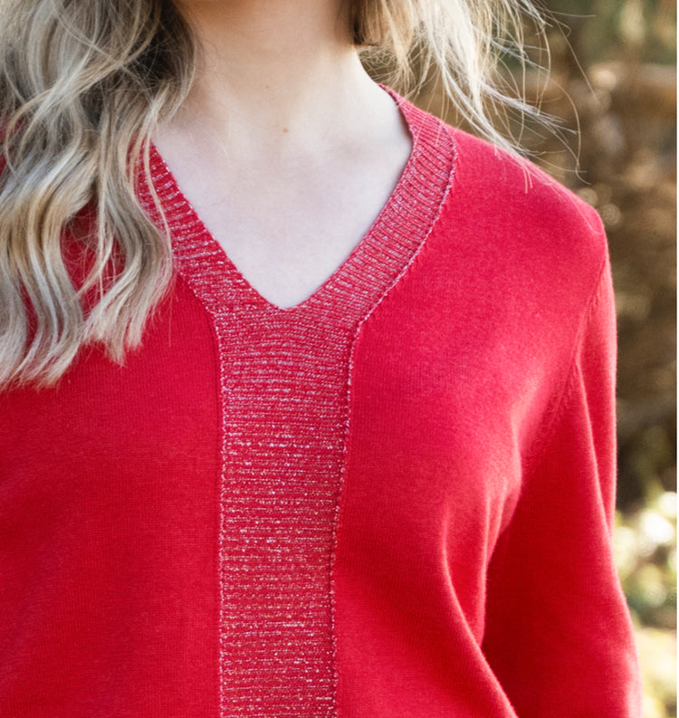 Marble Sweater 8089 109 Red