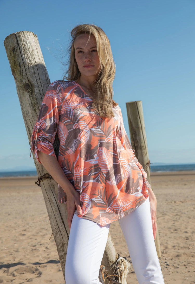 Marble Tunic Top