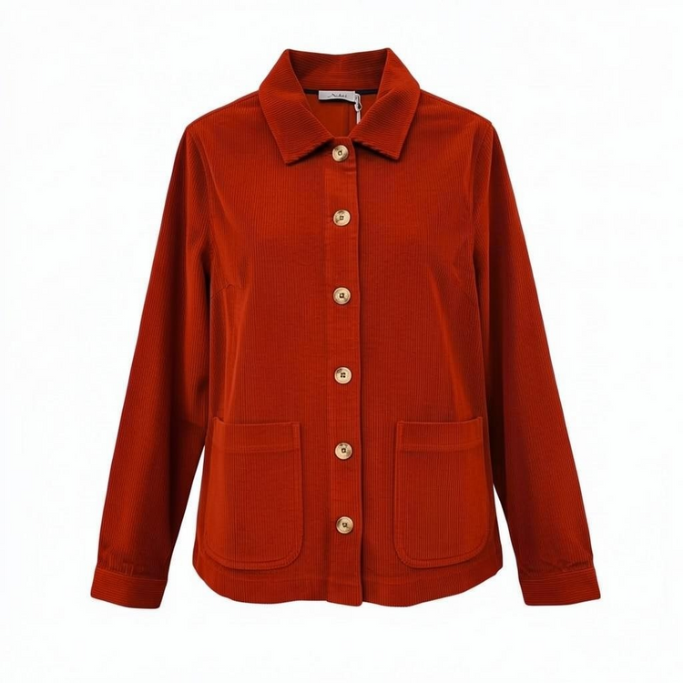 Adini Anise Cord Jacket Burnt Rust