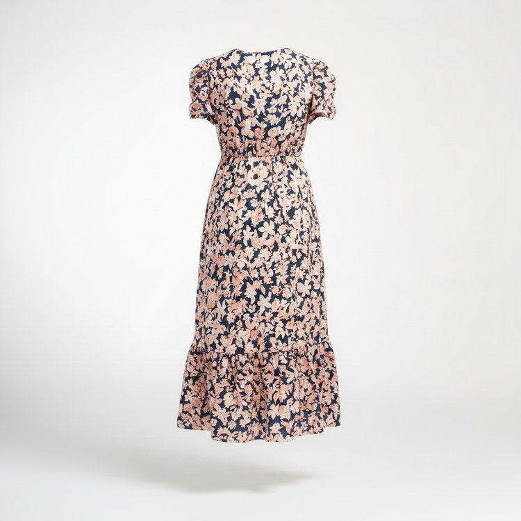 Annabelle Dress Pink & Navy