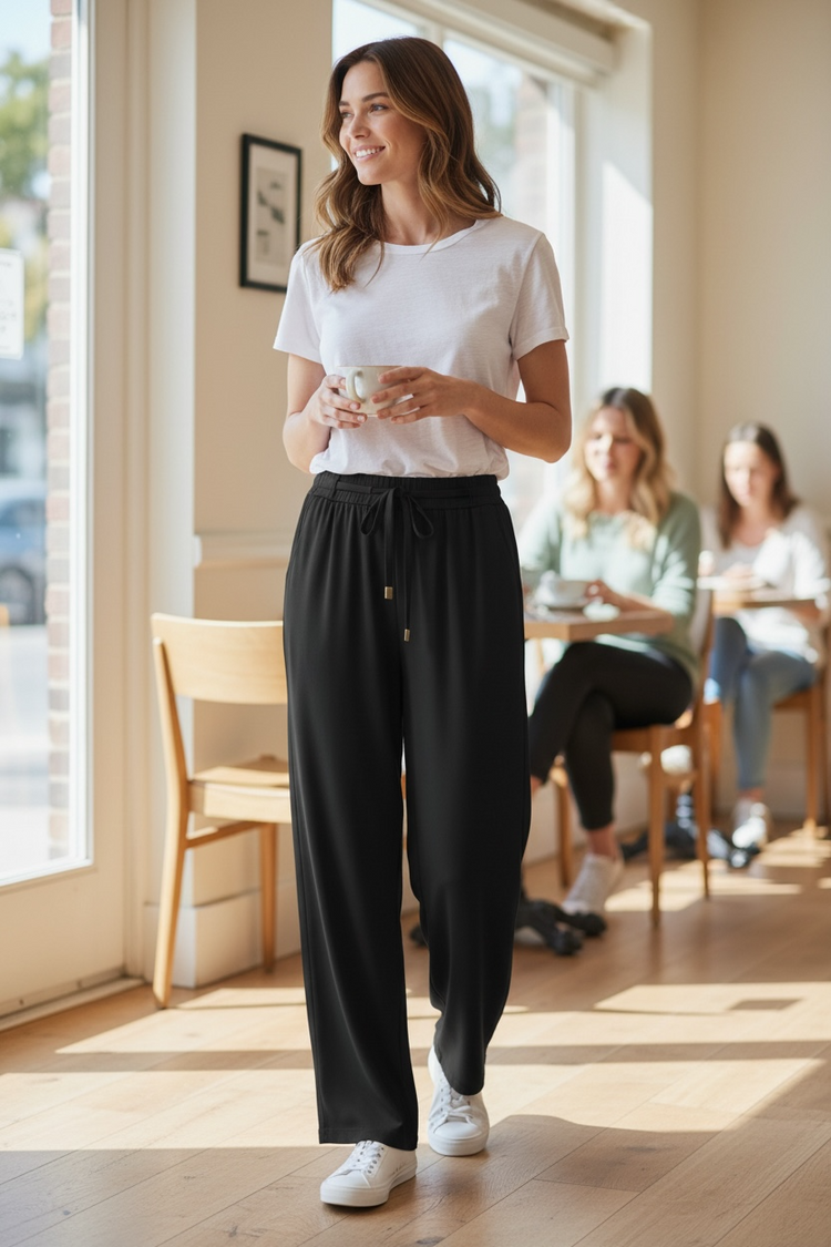 Pomodoro Cupro Trousers 22602 (colour options)