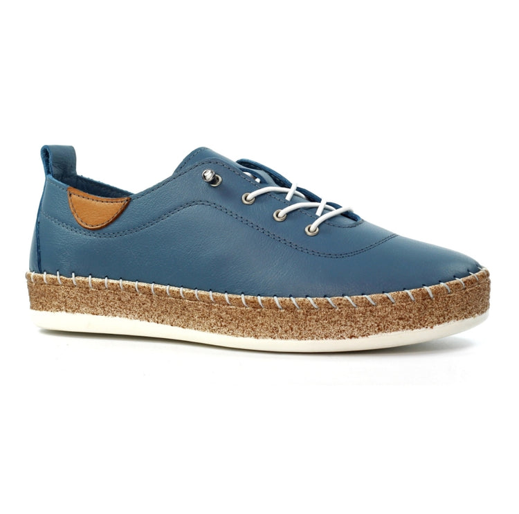 Lunar Evie Plimsole Mid Blue