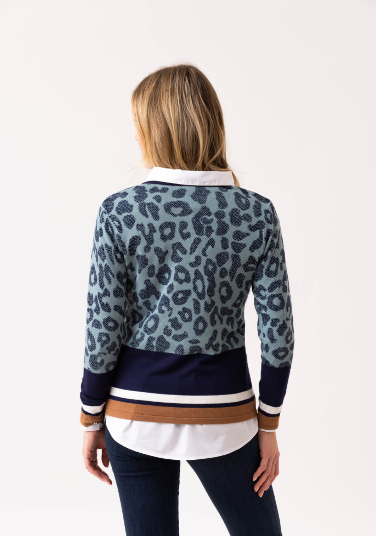 Marble Sweater 7997-223 Teal