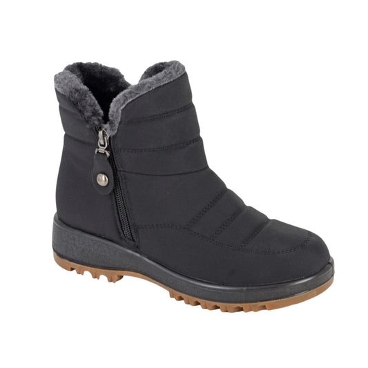 Fleece Lined Winter Boots Black