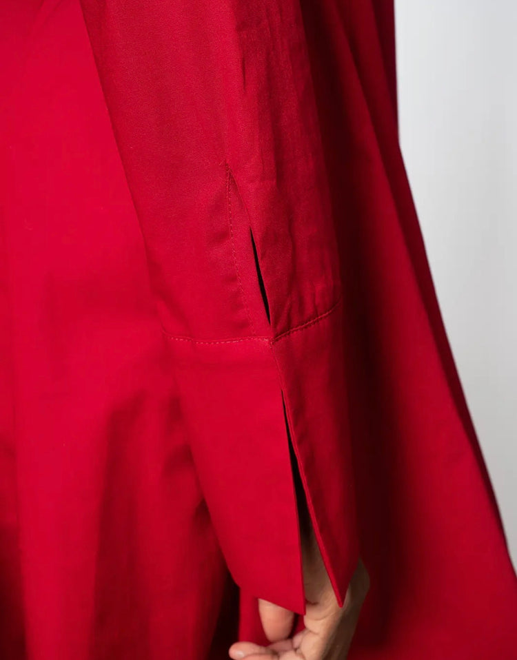 Metamorphoza Asymmetric Collar Dress