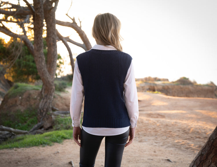 Marble Tank 7645-103 Navy