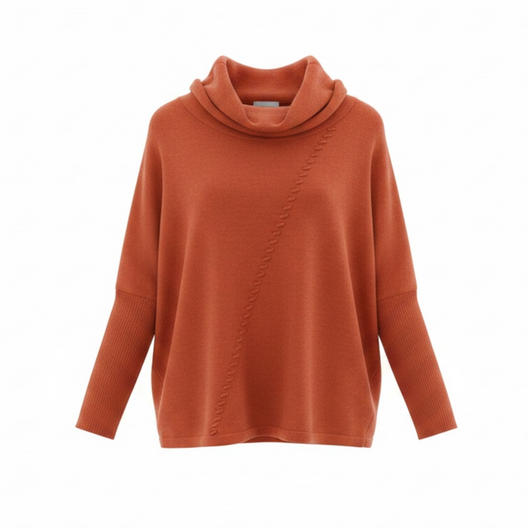 Pomodoro Plain Whipstitch Jumper 22650 (colour options)