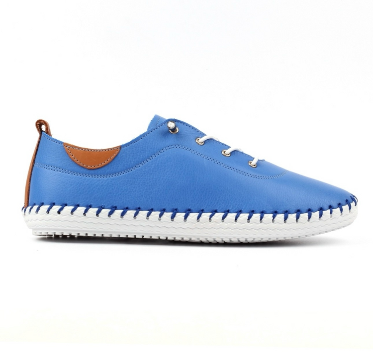 Lunar St Ives FLE030 Azure Blue Plimsoll