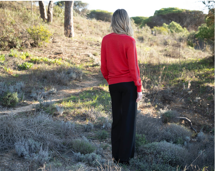 Marble Sweater 8089 109 Red