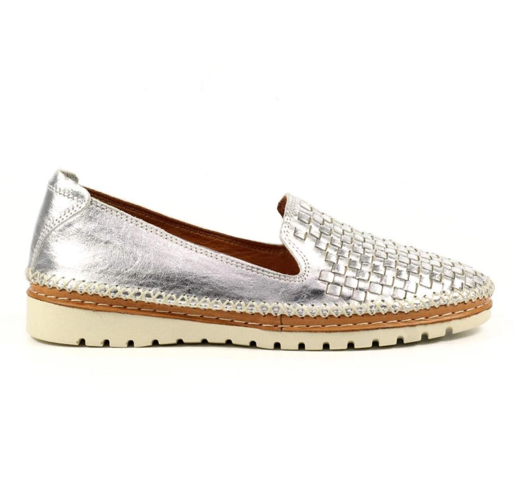 Lunar Garbo Leather Shoe Silver