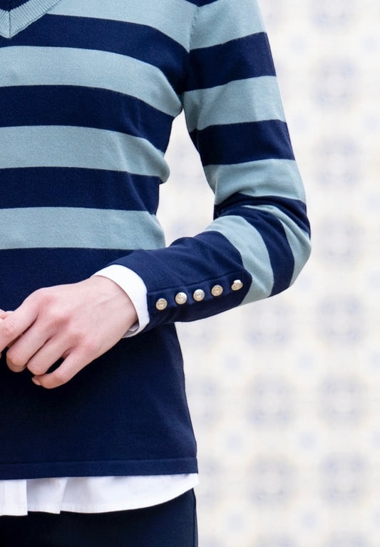 Marble Sweater 8018 223 Teal