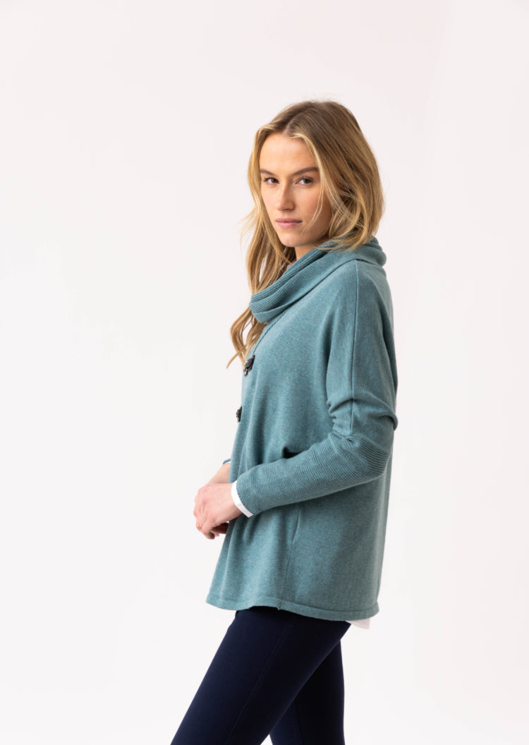 Marble Sweater 8093-223 Teal