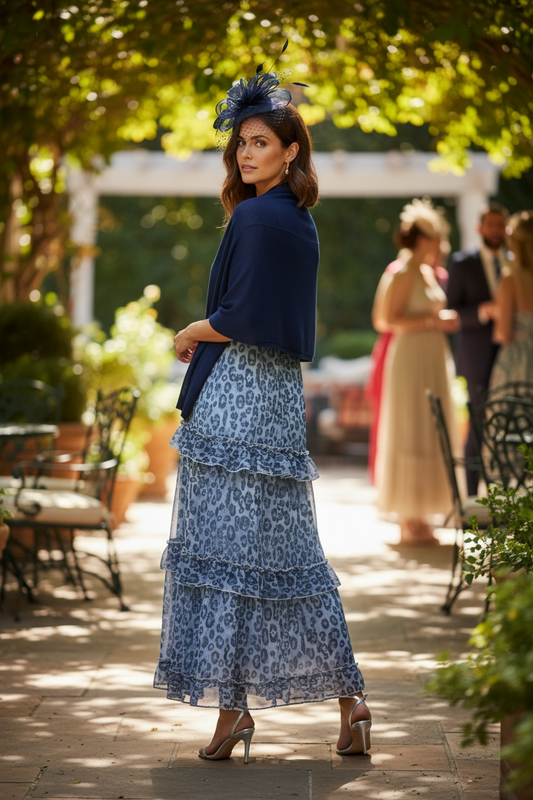 Calypso Strappy Flounce Tier Maxi Dress