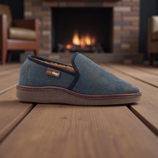 Lazydogz Men’s Manor II Blue Slipper