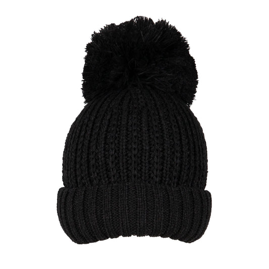 Dents 3-3315 PomPom Hat Black