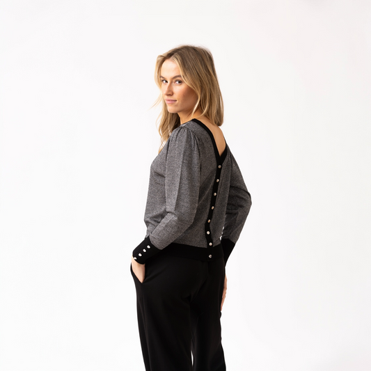 Marble Cardigan 8128 101 Black