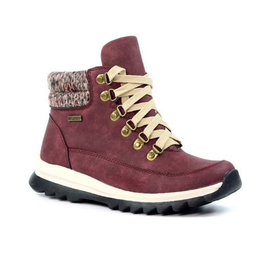 Lunar Jett Burgundy Waterproof Boots