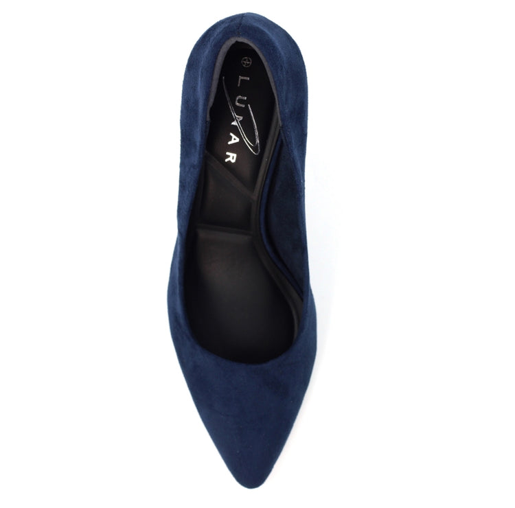 Lunar Amy Navy Court Shoe