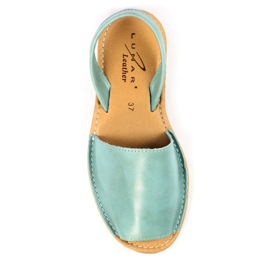 Lunar Amara Turquoise Leather Sandal