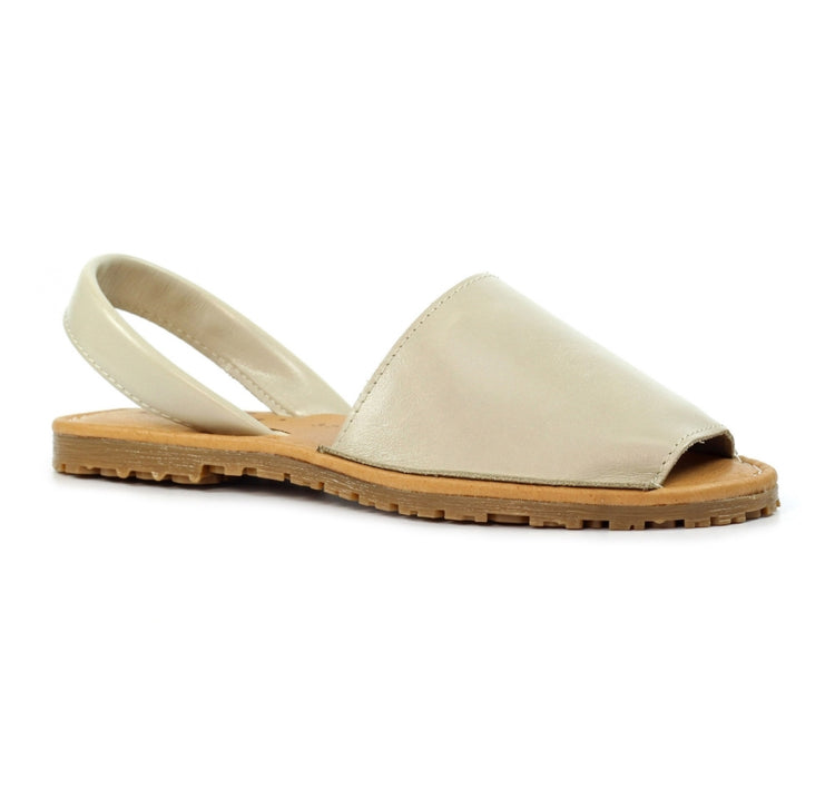 Lunar Amara Beige Leather Sandal
