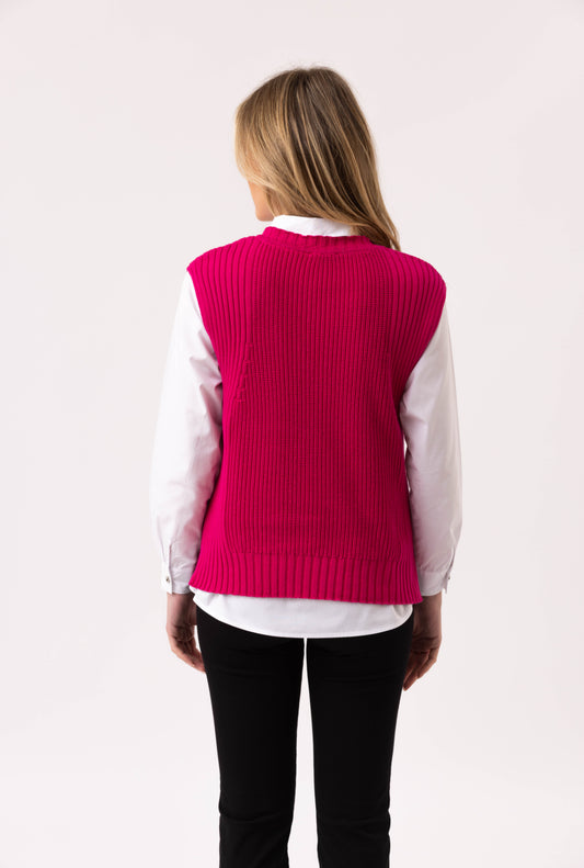 Marble Sweater 7645-126 Cerise