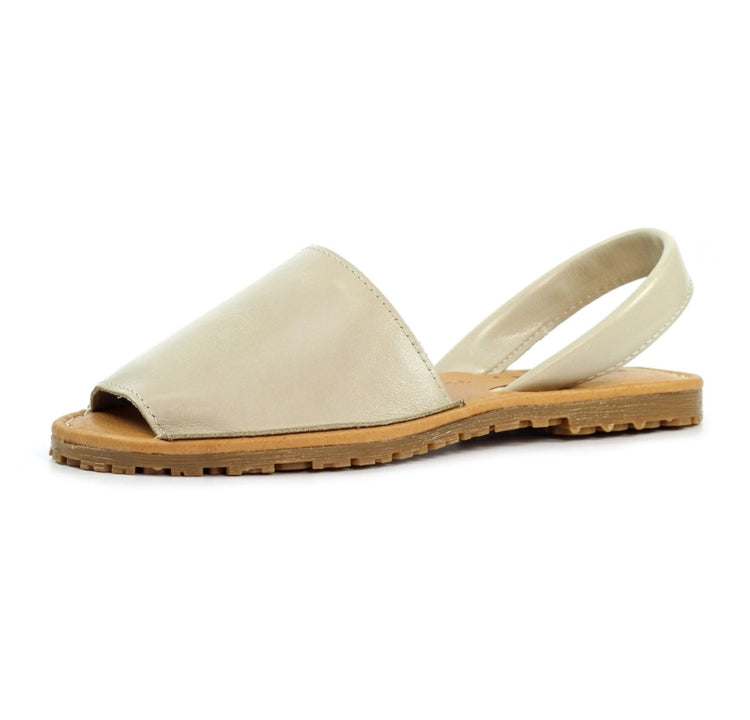 Lunar Amara Beige Leather Sandal