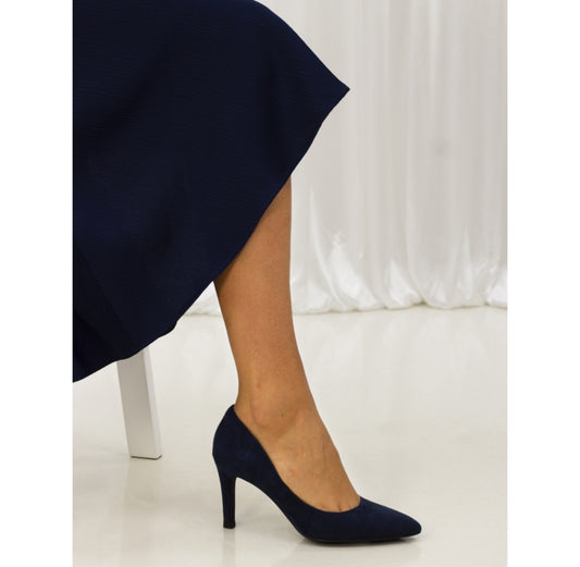 Lunar Amy Navy Court Shoe