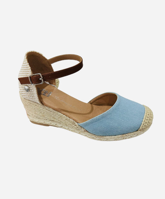 XTI Espadrille Z.Tex Denim Wedge
