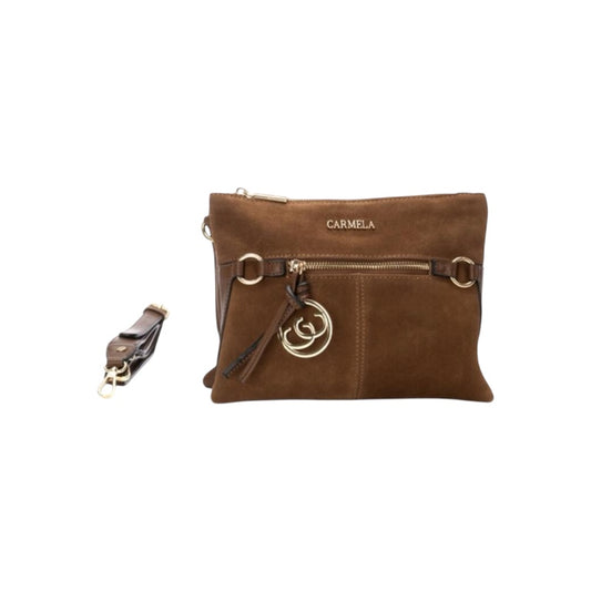 Carmela Suede Bag 186174 Camel
