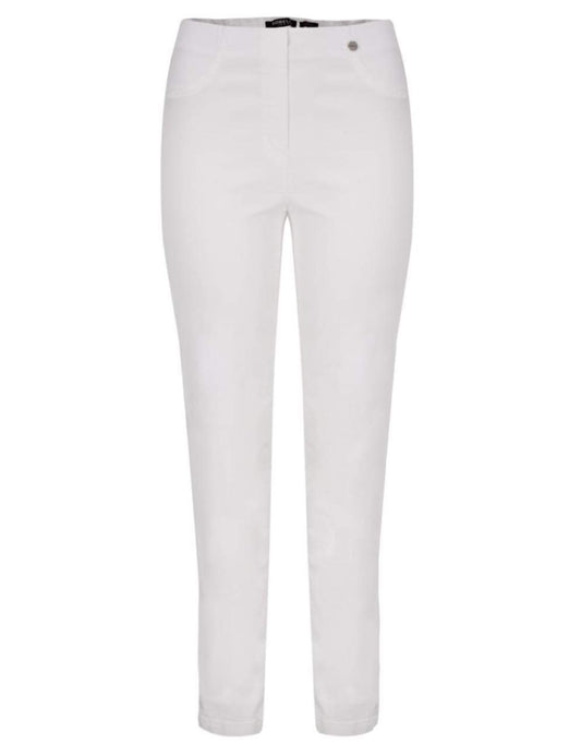 Robell 51580-5448/10 Bella Full Length Jeans White