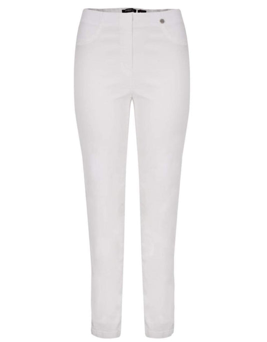 Robell 51580-5448/10 Bella Full Length Jeans White