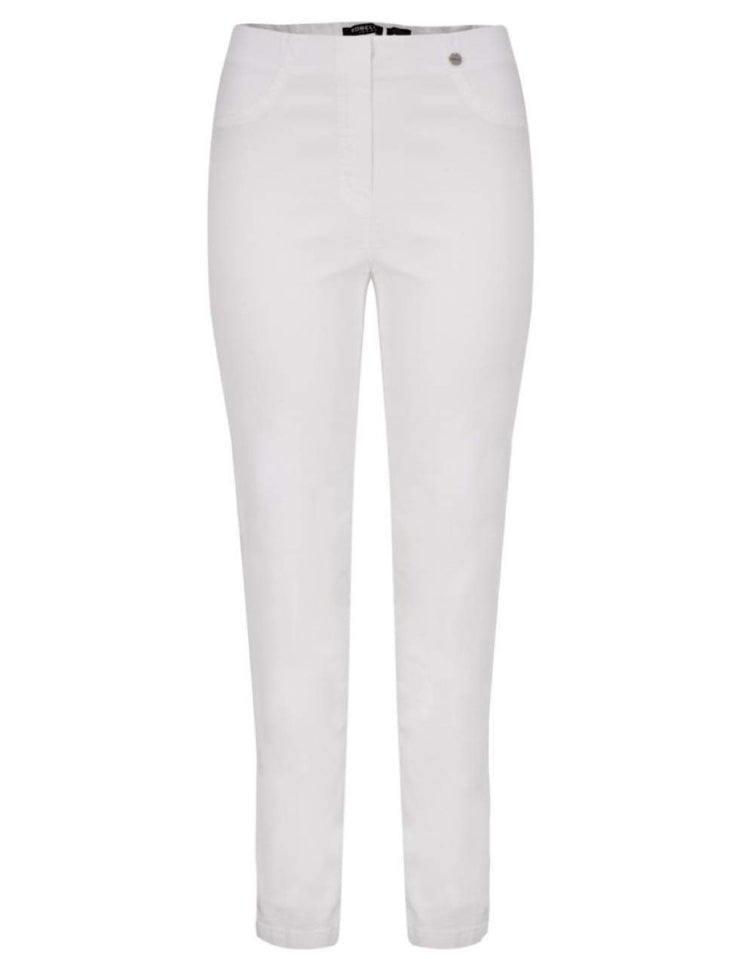 Robell 51580-5448/10 Bella Full Length Jeans White