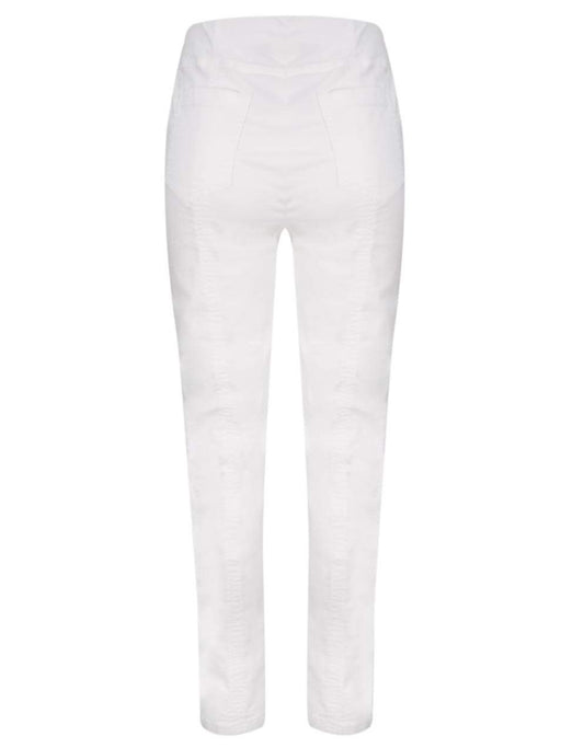 Robell 51580-5448/10 Bella Full Length Jeans White