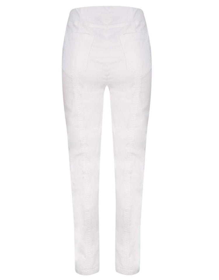 Robell 51580-5448/10 Bella Full Length Jeans White