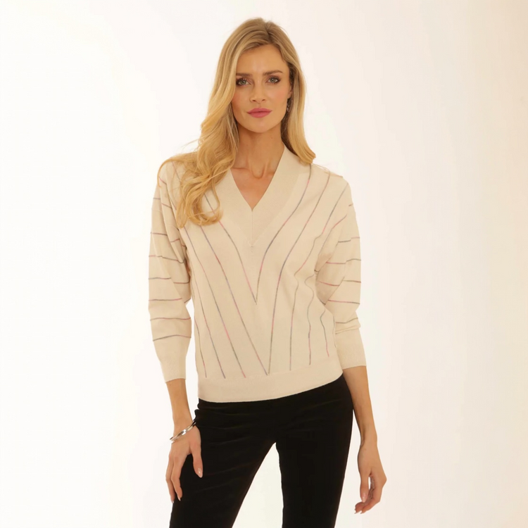Pomodoro Chevron Jumper Cream