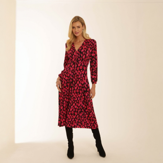 Pomodoro Pebble Midi Dress Pink