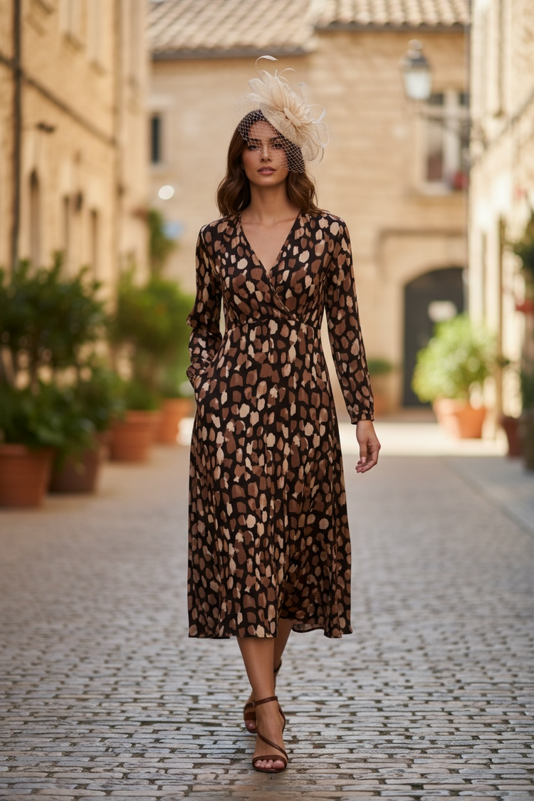 Pomodoro Pebble Midi Dress Toffee