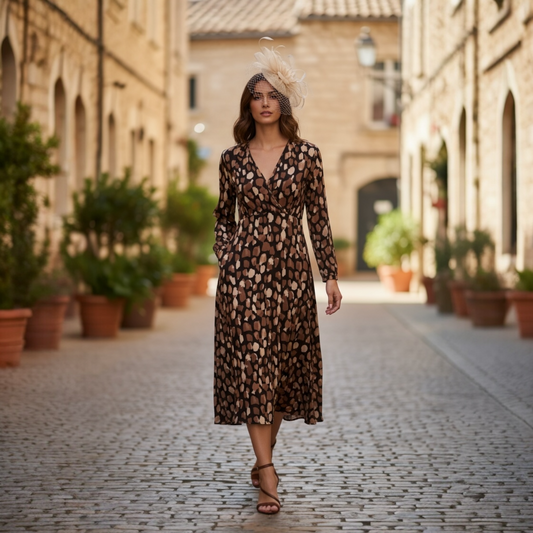 Pomodoro Pebble Midi Dress Toffee