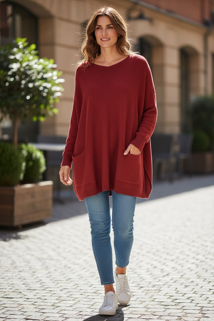 Amazing Caryf X Sweater Rouge