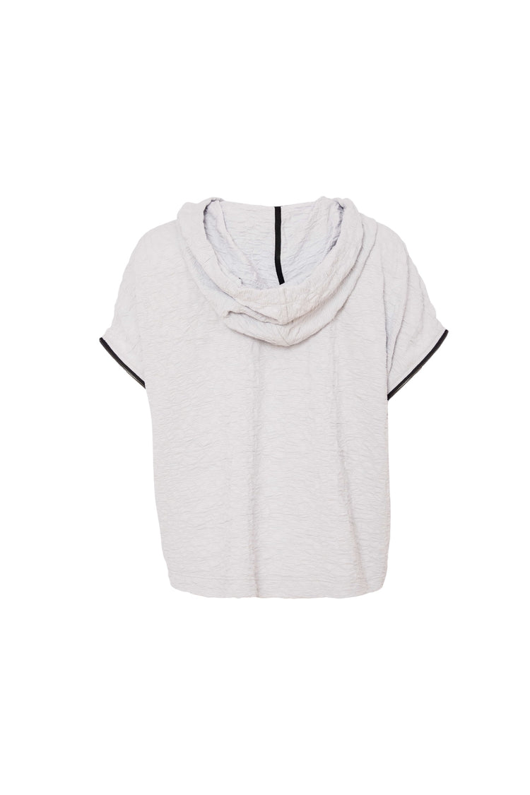 Naya Bubble Hoodie Top Dove