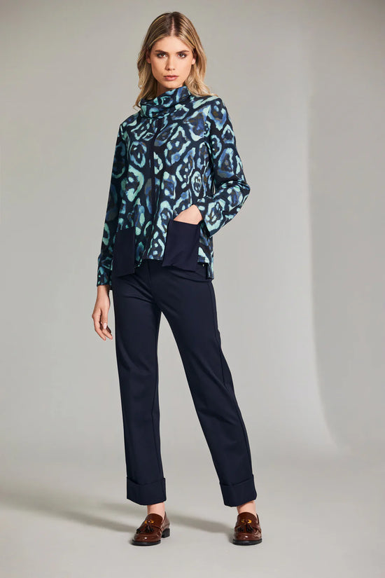 Peruzzi Turn Up Trouser Navy