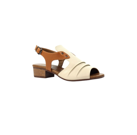Lunar Jaden Leather Beige Sandal