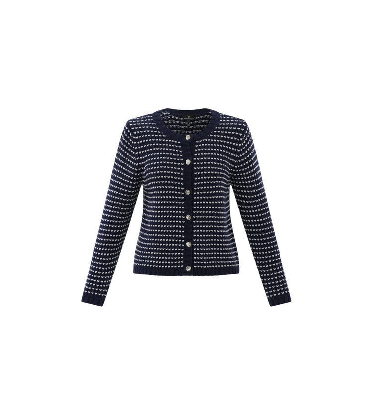 Marble Cardigan 7880-103 Navy