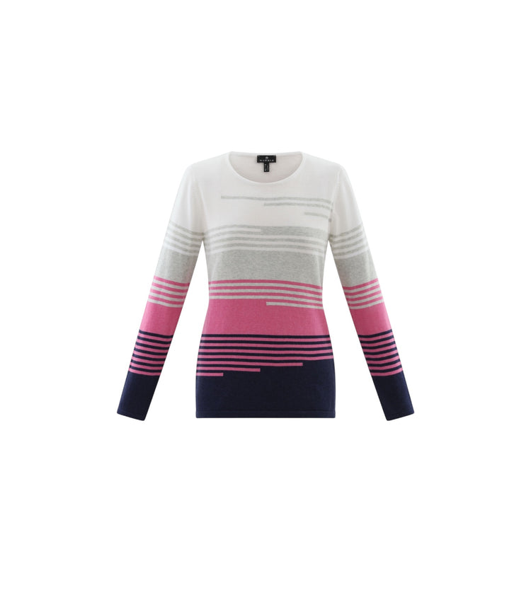 Marble Sweater 7894 106 Grey and Pink