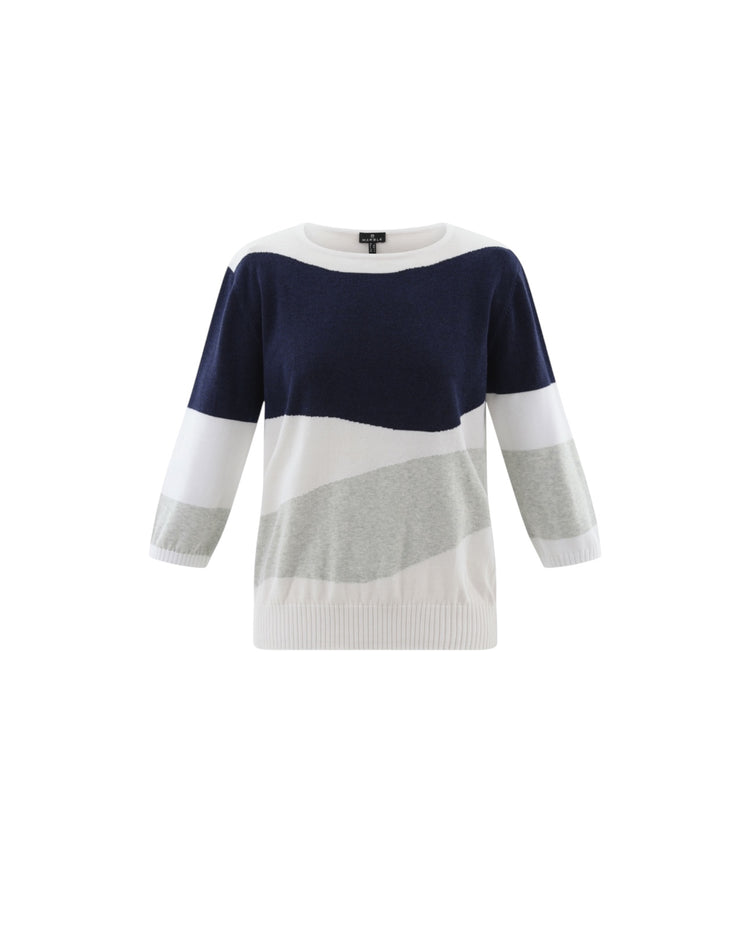 Marble Sweater 7895 106 Dove Grey Navy