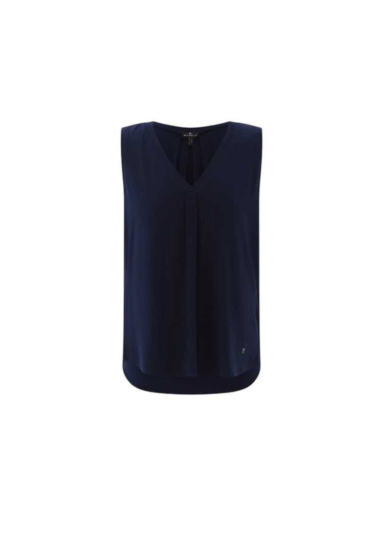 Marble Vest Top 7898 103 Navy