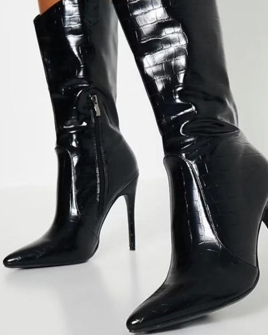 No Doubt Croc Boots - Black
